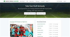 Desktop Screenshot of fantasyfootballcalculator.com